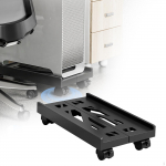 Mobiilse CPU-aluse reguleeritav arvutitorn 4 rattaga valge