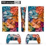 Anime Art vin&uuml;&uuml;list nahakleebis PS5 &otilde;hukesele digitaalse konsooli ja 2 kontrolleri kleebise kaanele One Size