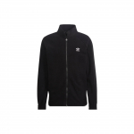 Adidas Originals S&uuml;gis/Talv 22 Trefoil Fz Karu Prindiga Lukuga Kraega Jakk Meeste &Uuml;ler&otilde;ivad Must HK7295 M