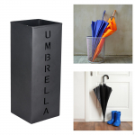 Vihmavarjuhoidik Multifunktsionaalne Suure mahutavusega vihmavee tilgaalus must