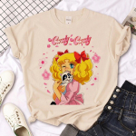 Candy Candy T-s&auml;rgid Naiste L&uuml;hikeste varrukatega Graafiline Manga Anime T-s&auml;rk T&uuml;drukute Anime Jaapani Riided Suvine T-s&auml;rk XS