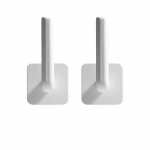 2 tk Kleepuv Scrunchie hoidik DIY Juukseaksessuaaride Korraldaja Seinakonksud Veekindel Scrunchy Storage Stick Scrunchie Hoidja Organisaator 2pc valge