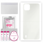 apgo MATTE Protective Skin Sticker for the back compatible with Blackview A55, Wrap Film, Hydrogel Film, Flexible, Soft TPU with positioning layer eas