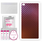 apgo skin sticker film foil vinyl for the BACK compatible with Huawei Ascend P8, scratch-resistant, easy to install - Carbon Chameleon CAKA5