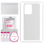 apgo Protective Skin Sticker for the back compatible with Vivo Y02A, Wrap Film, Foil, Vinyl - Pattern Transparent Carbon