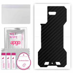 apgo Protective Skin Sticker for the back compatible with Cubot King Kong 5 Pro, Wrap Film, Foil, Vinyl - Pattern Carbon Black