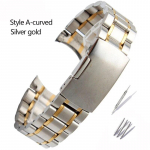 Kvaliteetne roostevabast terasest kellarihm Casio Tissot Seiko Citizeni metallist lameda/kumera otsaga rihmaga k&auml;ev&otilde;ru kella kett 20mm 22mm 24mm