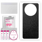 apgo Protective Skin Sticker for the back compatible with Honor X40 GT, Wrap Film, Foil, Vinyl - Pattern Black Honeycomb