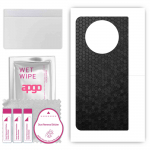 apgo Protective Skin Sticker for the back compatible with Tecno Phantom V Fold, Wrap Film, Foil, Vinyl - Pattern Black Honeycomb