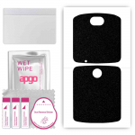 apgo Protective Skin Sticker for the back compatible with Motorola Razr 5G, Wrap Film, Foil, Vinyl - Pattern Matte Black