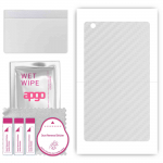 apgo Protective Skin Sticker for the back compatible with Huawei MediaPad M3 Lite 10, Wrap Film, Foil, Vinyl - Pattern Transparent Carbon