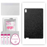 apgo skin sticker film foil vinyl for the BACK compatible with Lenovo Pad Plus, scratch-resistant, easy to install - Black Honeycomb