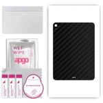 apgo Protective Skin Sticker for the back compatible with Apple iPad Air (2020), Wrap Film, Foil, Vinyl - Pattern Carbon Black