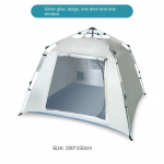 Automaatne v&auml;litelk 3-4 inimesele rannas kiiresti avatav kokkupandav kahekordne vihmakindel matkatelk tent + pad