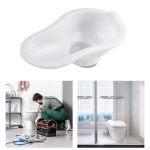 Kaasaskantav ehitusplatsi tualettruumi h&auml;daabi, lihtne paigaldada 80&ndash;110 mm PVC toru jaoks White