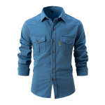 Meeste kevads&uuml;gises&auml;rgid Slim Fit pikkade varrukatega pestav vabaaja &auml;rin&ouml;&ouml;biga kujundus &uuml;hev&auml;rviline mood igap&auml;evane &otilde;uesriietus XXL denim sinine v&auml;rv