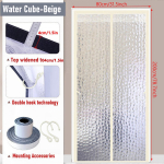 Magnetiline soojusisolatsiooniga uksekardin, s&auml;&auml;sekindel ja vaikne. Konditsioneeri jaoks K&uuml;te tuba Perek&ouml;&ouml;k W 80cm x H 200cm valge