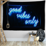 Sinine Abstraktne Kirja Gobel&auml;&auml;n Seinakaunistus Kunst Hippie Tapies Boheemlaslik Ps&uuml;hhedeelne &Uuml;hiselamu Elutuba Kodu Dekoratsioon 400x220CM