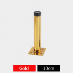 4 tk Reguleeritavad Metallist M&ouml;&ouml;blijalad Telerikapi, Kapi, Kohvi- ja Teelaua, Baaritooli, Toolijalgade jaoks K&otilde;rgus 10/12/13/15/17/18CM Kruviga Gold 10cm