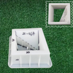 Tsemendist &otilde;&otilde;nestellistest plastist vorm Moodne geomeetria 3D DIY &otilde;hk-tellistest v&otilde;re vahesein dekoratiivne ažuurne aia taustaga seinavorm