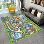 Laste m&auml;ngumatt maanteel simuleeritud linnaliikluse m&auml;ngutoa ala vaip, vaip kodu elutoa magamistoa diivan, laste libisemiskindel p&otilde;randamatt 60x90cm(23x35in)