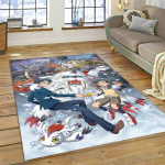 3D multifilmi Digimon Adventure koletise ala vaip, vaip kodu elutoa magamistoa diivani uksematt dekoor, laste m&auml;ng libisemiskindel p&otilde;randamatt 40x60cm