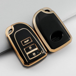3 nupuga TPU autov&otilde;tme kate C Toyota Yaris HAIs 2020 Hiace 200 Sienta Remote Shell FOB Protect Bag v&otilde;tmehoidja jaoks must