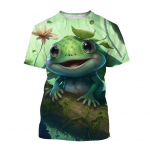 mood multikas loom konn 3D prindiga T-s&auml;rk suvine vabaaja &uuml;mmarguse kaelusega l&uuml;hikeste varrukatega unisex spordi konna T-s&auml;rk XS