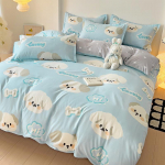 Voodipesu 1,8 m voodilina tekikate, kaheinimese &uuml;histuba, 3tk/4tk komplekt 1.5m 4-piece set
