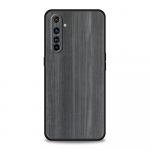 Pehme nikerdatud puidust telefoni&uuml;mbris Realme 10 9 8 5G 7 6 GT2 Pro Plus 9i 8i C21 C11 C25 C35 jaoks, must kate Realme 8 5G