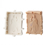 Suur 3D k&uuml;&uuml;nlavorm aroomiteraapia ornament vormi valmistamiseks Paindlik silikoonvorm meditatsiooniks kodukaunistamise meisterdamiseks 4