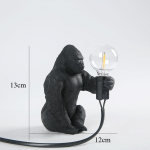 King Kong Gorilla Loomade Laualamp Siseruumides Vaigu Dekoratsioon V&auml;ike &Ouml;&ouml;lamp Loov K&auml;sit&ouml;&ouml; Gorilla Lauadekoorlamp