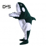 Magamiskott Multikas vaalakujuline pehme flanell telkimine perereisiks ja magamiskott kantav tekk T&auml;iskasvanute laste cosplay Onesie kapuuts XS tumeroheline v&auml;rv