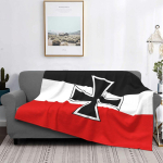 Jumal meiega Tekid Ruuduline soe flanellist Saksa impeeriumi vapi lipu viskamise tekk auto voodipesule diivanitekk 100x125cm 40x50in