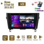 Androidi autoraadio stereo Nissan X-Trail T32 Qashqai J11 T31 J10 2013-2017 jaoks GPS-navigatsiooniga 2DIN 4-tuumaline multimeediam&auml;ngija 2+32GB Carplay Autoradio 1+16GB