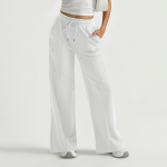 Naiste laia s&auml;&auml;rega dressip&uuml;ksid, k&otilde;rge v&ouml;&ouml;kohaga kottis laienevad p&uuml;ksid, n&ouml;&ouml;riga sportlikud s&ouml;rkijad, s&uuml;gistalvised dressip&uuml;ksid, treening L must