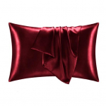 2 tk Satiinist padjap&uuml;&uuml;r, sile kunstsiidist &uuml;hev&auml;rviline sile pind hoiab &auml;ra kortsumise purunemise Magamistoa diivan Padjap&uuml;&uuml;r Padjakate 26Inch