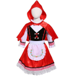Punam&uuml;tsikese t&uuml;drukute cosplay kost&uuml;&uuml;m Tutu kapuutsiga jope vasts&uuml;ndinu kleit j&otilde;ulupeokleit lastele 3-8 aastaseks t&uuml;drukuks XL white