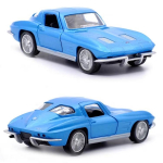 Retro Classic 1963 Chevrolet Corvette C2 Stingray 5-tolline metallist autosimulatsioon survevalu ja m&auml;nguasjas&otilde;iduk RMZ city 1:36 sulamist mudelikingitused lastele