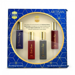 Ajmal Artisan Luxury Unisex Eau De Parfum Gift Set 4 x 20ml for Men & Oudh Smear, Patchouli Haze, Summer Sage Perfume