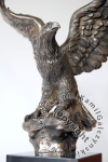 Eagle - sculpture, figurine covered in bronze, made by a Polish artist, brand Art-Dog