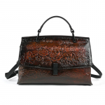 Johnature Retro naiste kott ehtsast nahast reljeefiga mitmek&uuml;lgsed, suure mahuga &otilde;lakottid kohv