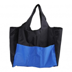 Kokkupandav ostukott Korduvkasutatav reisitoidukott Tugevdatud &otilde;mblustega Tugevad k&auml;epidemed, suured tumesinine v&auml;rv