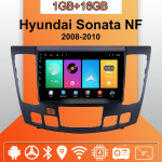 Android Carplay Autoraadio Hyundai Sonata NF 2008-2010 jaoks Multimeediapleier Peaseade Stereo GPS-navigatsioon BT WIFI 2+32GB 1+16GB,A orange