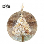 Ranniku j&otilde;uluehteis rippuvad mereklaasit&uuml;kid valguse p&uuml;&uuml;dja ​​rannaklaasist p&auml;ikesep&uuml;&uuml;dja ​​akr&uuml;&uuml;lringil aknapuu kaunistamiseks B