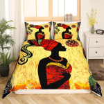 Aafrika naiste tekikott Africa Tribal National voodipesukomplekt Vintage lilleline ruuduline lapiline lohukate Pruun tekikate EU Single(135x200cm)