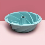 1 tk silikoonist Bundt koogipann, toidukvaliteediga mittenakkuva koogivorm, ts&uuml;klon, koogivorm, silikoonist &scaron;ifoonist pann k&uuml;psetusvormi k&uuml;psetustarbed K&ouml;&ouml;gitarbed sinine