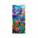 P&auml;evalille elektrostaatiline klaasist kleebis V&auml;rviline vintage mustriga PVC plaaster