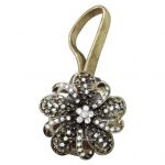 1 tk Rhinestone Flower Kardinaklamber Pandlaga Magnetkardina sidumine Tagasihoidik