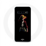 Coque Maniacase pour Samsung Galaxy S10 Plus one piece manga anime luffy fond noir